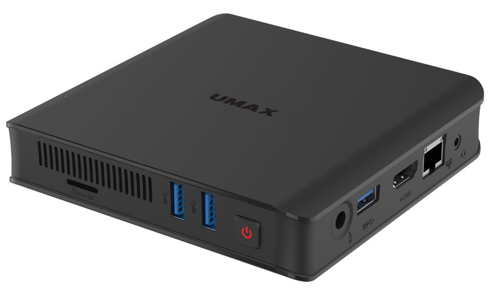 Umax U-Box N51 Plus UMM210N44 UMAX Mini PC U-Box N51 Plus/ N5100/ 4GB/ 128GB eMMC/ HDMI/ VGA/ 3x USB 3.0/ BT/ Wi-Fi/ LAN/ W11 Pro