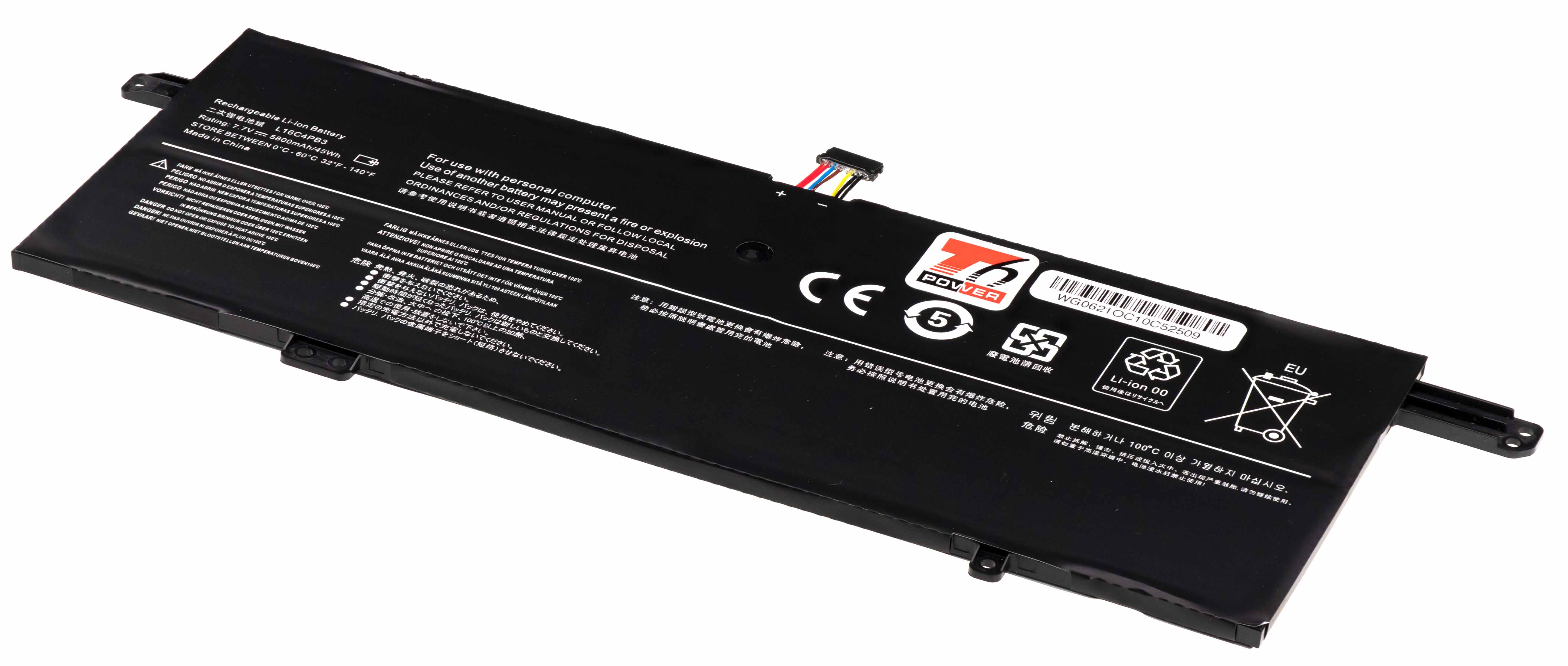 T6 Power NBIB0190 baterie - neoriginální Baterie T6 Power Lenovo IdeaPad 720s-13IKB, 720s-13ARR serie, 5800mAh, 45Wh, 4cell, Li-Pol