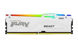 Kingston FURY Beast White/DDR5/32GB/5200MHz/CL40/1x32GB/RGB/White KF552C40BWA-32 KINGSTON DIMM DDR5 FURY Beast White RGB XMP 32GB 5200MT/s CL40