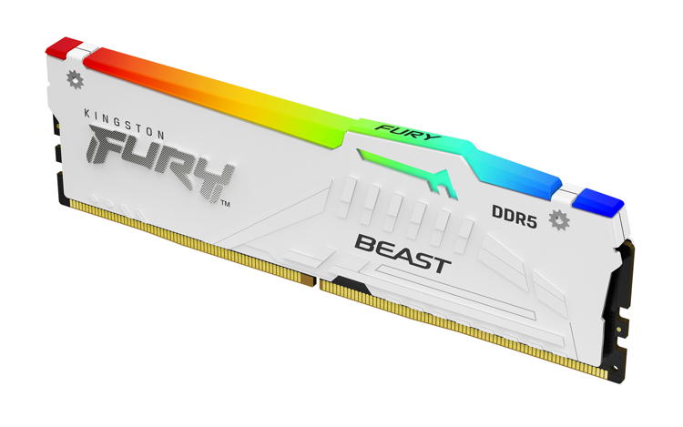 AMD Kingston DDR5 Fury Beast White RGB 64GB 2x32GB 6000 CL36 EXPO CL 36 KF560C36BWEAK2 64 KINGSTON DIMM DDR5 (Kit of 2) FURY Beast White RGB EXPO 64GB 6000MT/s CL36