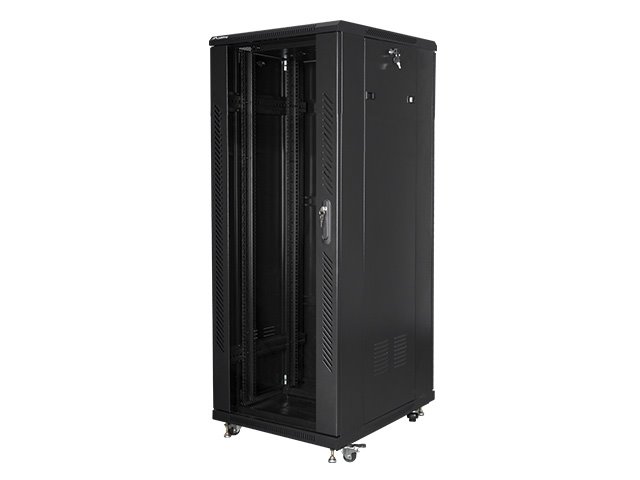 LANBERG Volně stojící skříň 19" 32U/600x800 (v rozloženém stavu) černá (RAL9004)