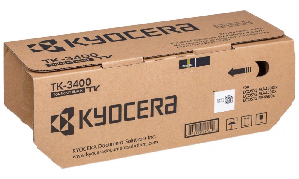 Kyocera Mita TK-3400 - originální Kyocera toner TK-3400 (černý, 12500 stran) pro ECOSYS PA4500x/MA4500x/fx