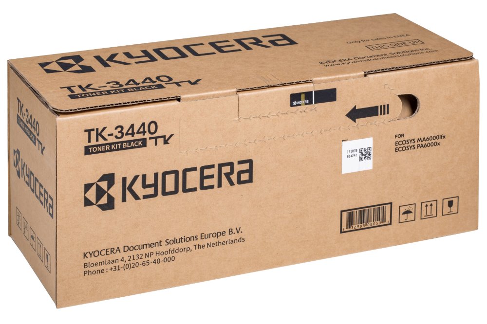 Kyocera Mita TK-3440 - originální Kyocera toner TK-3440 na 40 000 A4 (při 5% pokrytí), pro ECOSYS PA6000x, MA6000ifx