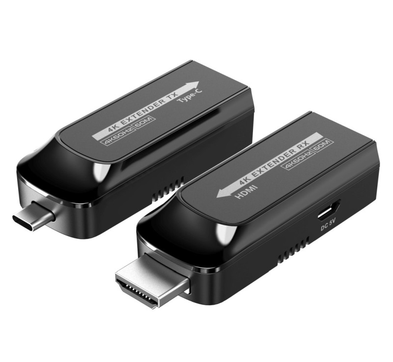 PremiumCord khext60-10 PREMIUMCORD USB-C na HDMI extender přes Cat5e/6/6a 4K@60Hz na 60m