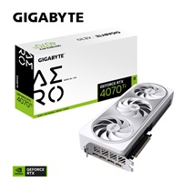 Gigabyte GV-N407TAERO OCV2-12GD GIGABYTE VGA NVIDIA GeForce RTX 4070 Ti AERO OC V2 12G, RTX 4070 Ti, 12GB GDDR6X, 3xDP, 1xHDMI