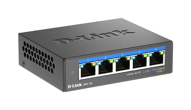 D-Link DMS-105/E D-Link DMS-105/E 5-port Multi-Gigabit Unmanaged Switch