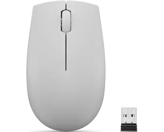 Lenovo 300 Wireless Compact Mouse GY51L15678 Lenovo myš 300 Wireless Compact (Cloud Grey = šedá) s baterií