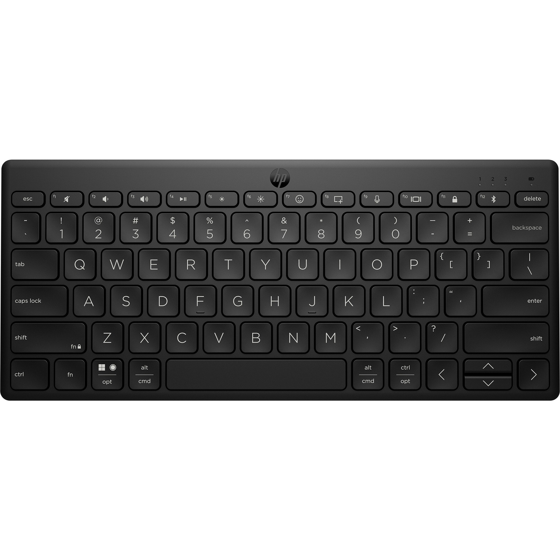 HP 355 Compact Multi-Device Bluetooth Keyboard 692S9AA#BCM HP 355/Bezdrátová Bluetooth/Černá