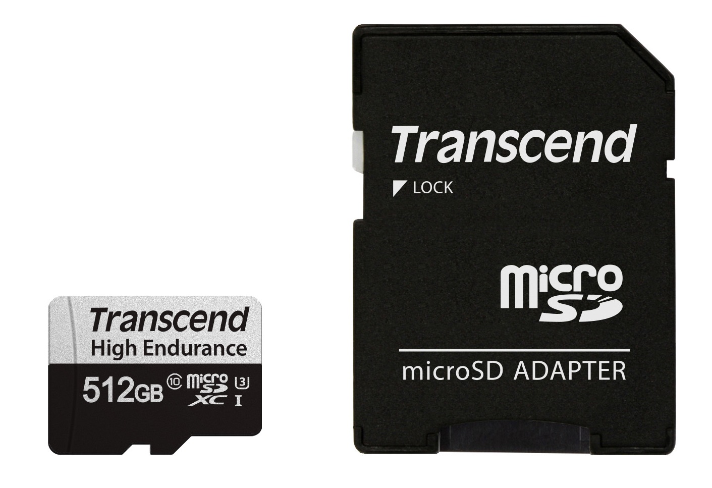 Transcend microSDXC UHS-I U1 512 GB TS512GUSD350V Transcend 512GB microSDXC 350V UHS-I U1 (Class 10) High Endurance paměťová karta, 95MB/s R, 45MB/s W
