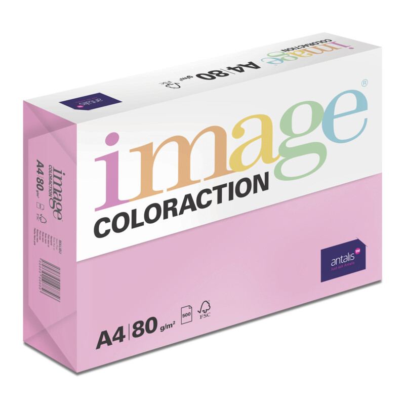 SPARE PRINT Kancelářský papír Image Coloraction A4/80g, Malibu - reflexní růžová (NeoPi), 500 listů