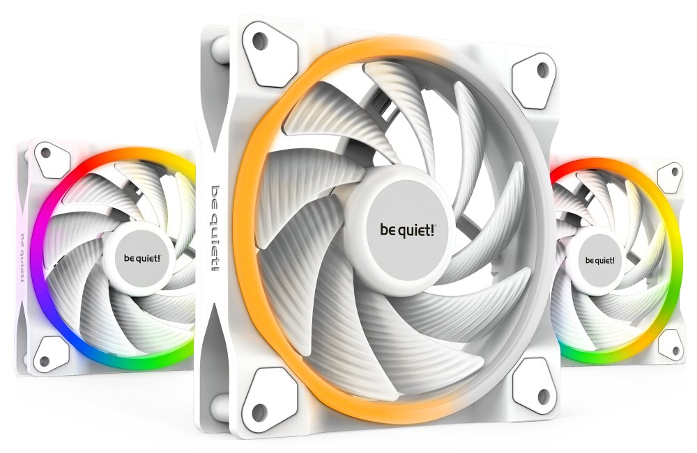be quiet! Light Wings 120mm PWM high-speed Triple-Pack BL101 Be quiet! / ventilátor Light Wings White / 120mm / PWM / high speed / 3-pack / bílý