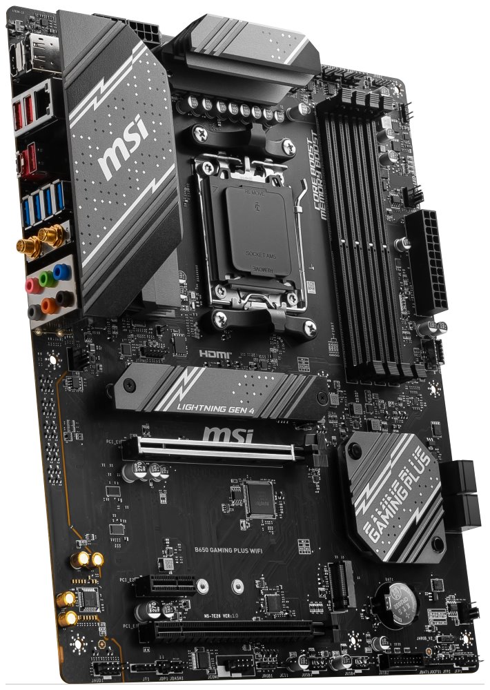 MSI MB Sc AM5 B650M GAMING PLUS WIFI, AMD B650, 4xDDR5, 1xDP, 1xHDMI, ATX