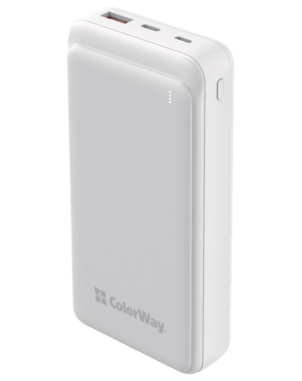 ColorWay CW-PB200LPG3WT-PD COLORWAY powerbanka/ 20 000mAh/ USB QC3.0/ USB-C Power Delivery 20W/ Micro-USB/ Bílá