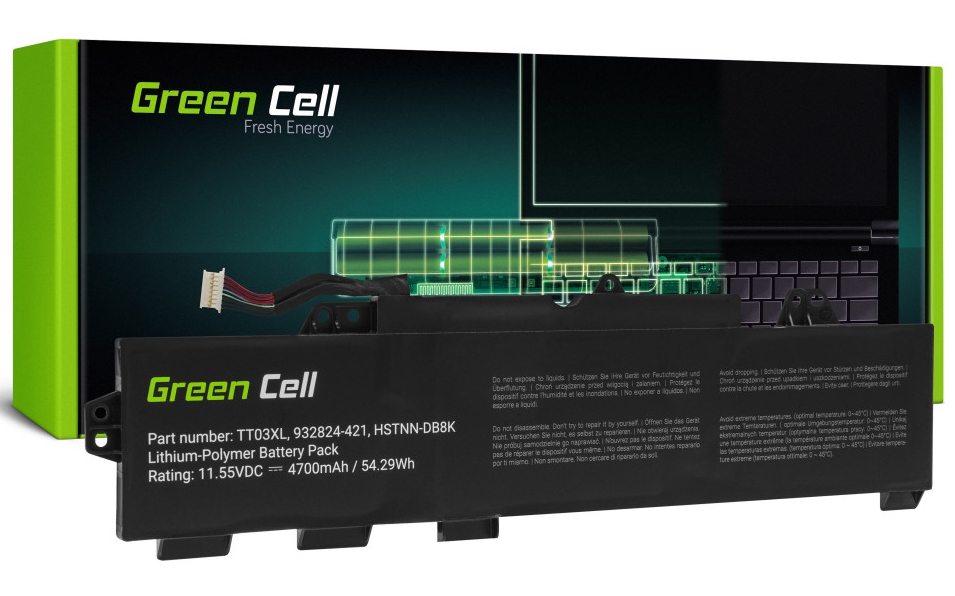 GreenCell HP166 Baterie pro notebooky EliteBook a ZBook Nové