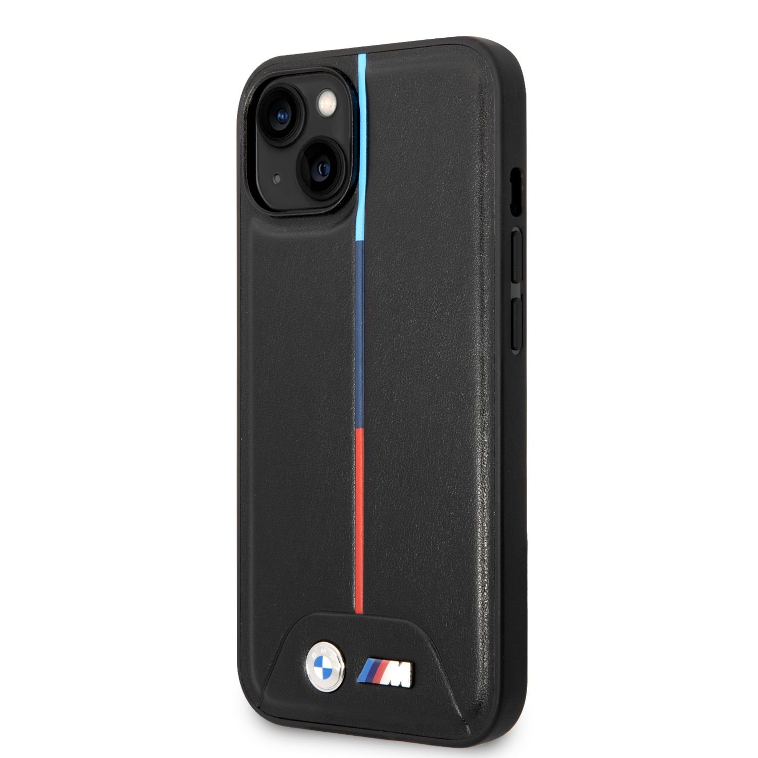 BMW M Tricolor Stripe Zadní Kryt pro iPhone 14 Plus Black Nové