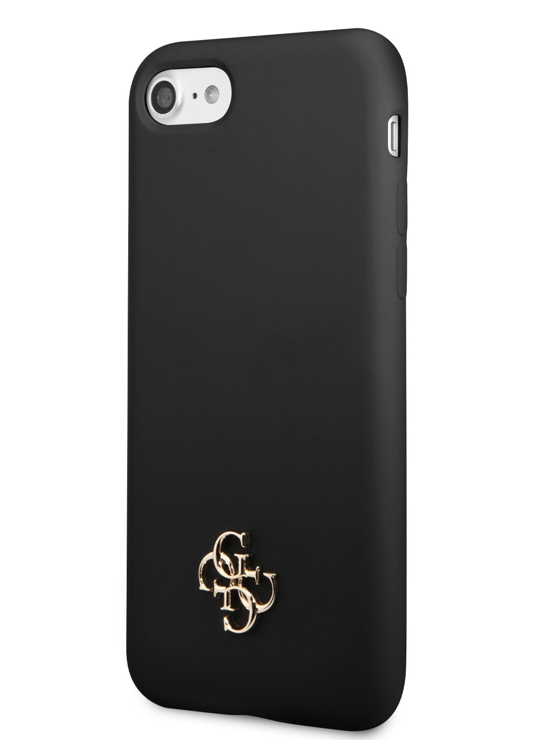 Guess 4G Silicone Metal Logo Zadní Kryt pro iPhone 7/8/SE2020/SE2022 Black Nové