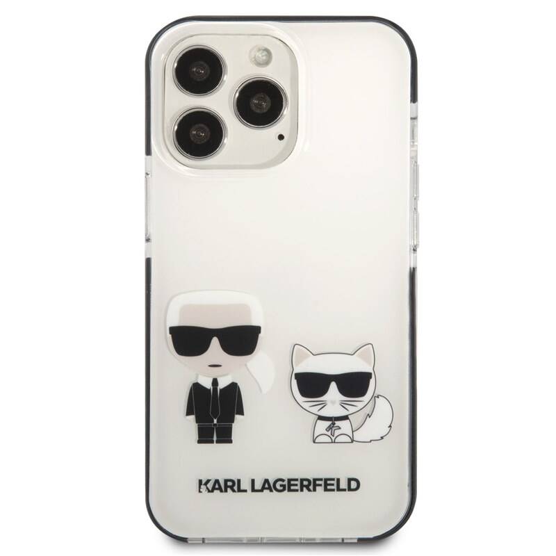 Karl Lagerfeld TPE Karl and Choupette Kryt pro iPhone 13 Pro White Nové