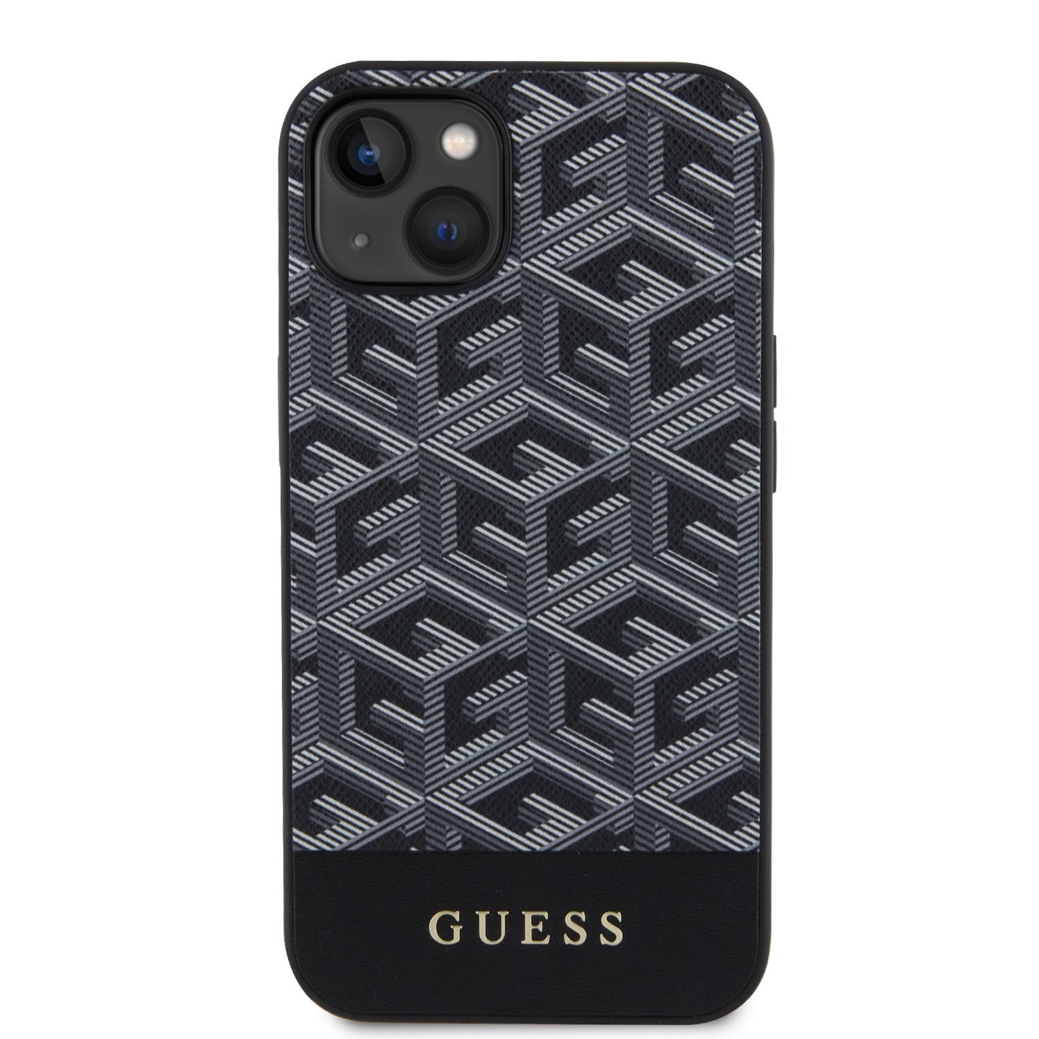 Guess PU G Cube MagSafe Kompatibilní Zadní Kryt pro iPhone 14 černý Nové