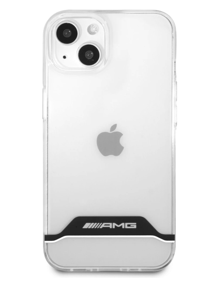 AMG PC/TPU White Stripes Zadní Kryt pro iPhone 13 mini Transparent Nové