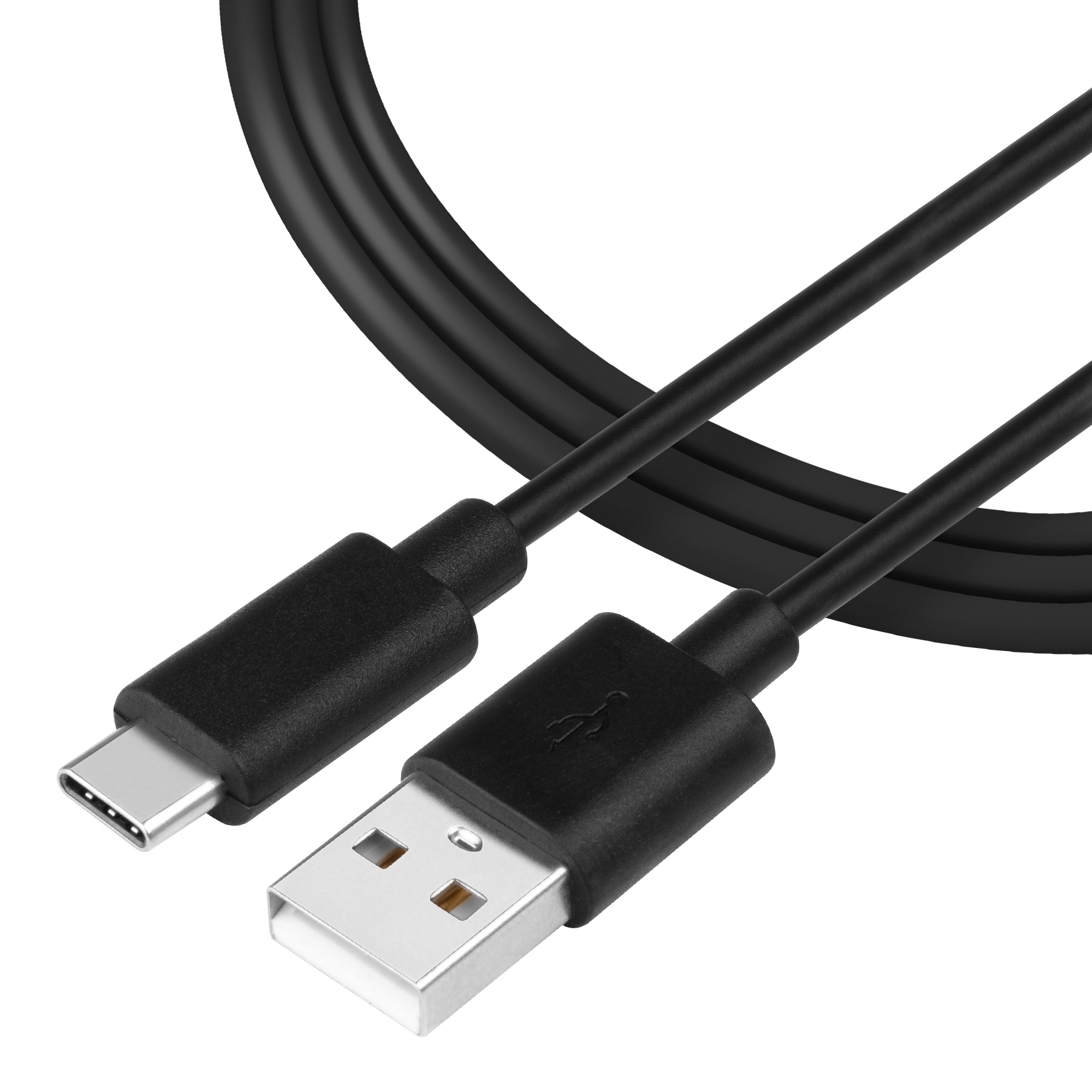 Tactical Smooth Thread Cable USB-A/USB-C 2m Black Nové