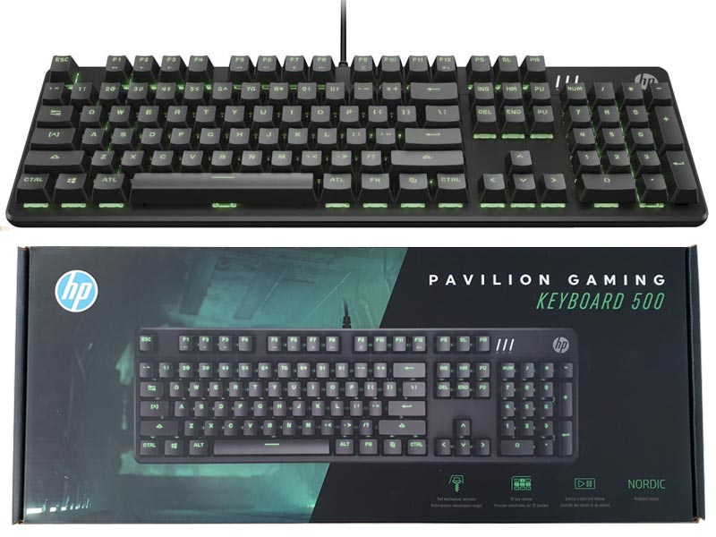 Herní klávesnice HP Pavilion Gaming 500 - Nordic Nové