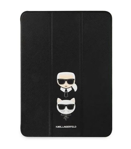 Karl Lagerfeld and Choupette Head Saffiano Pouzdro pro iPad Pro 12.9 Nové