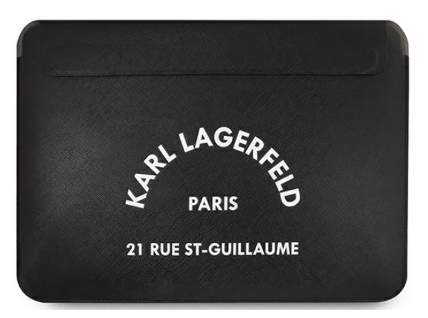 Karl Lagerfeld Saffiano RSG Embossed Computer pouzdro 16" Black Nové
