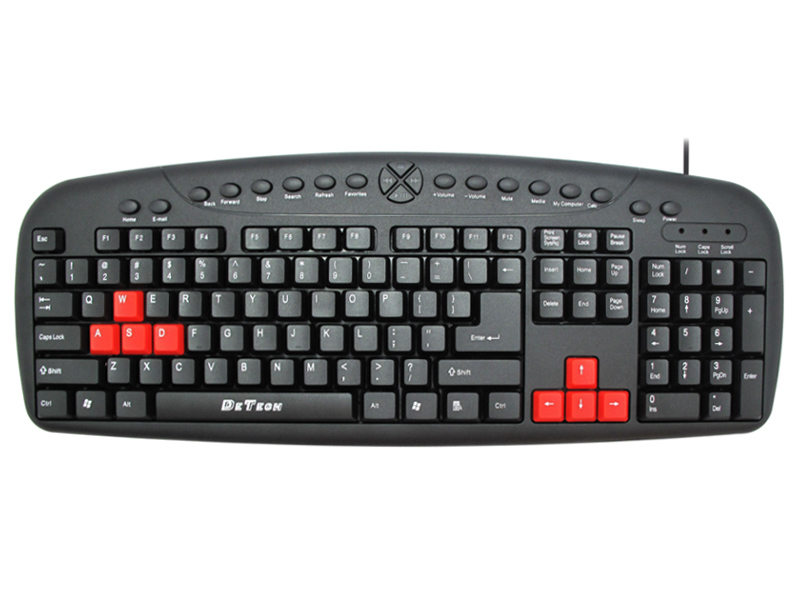 DeTech Herní klávesnice DE6088 - EN/černá Nové
