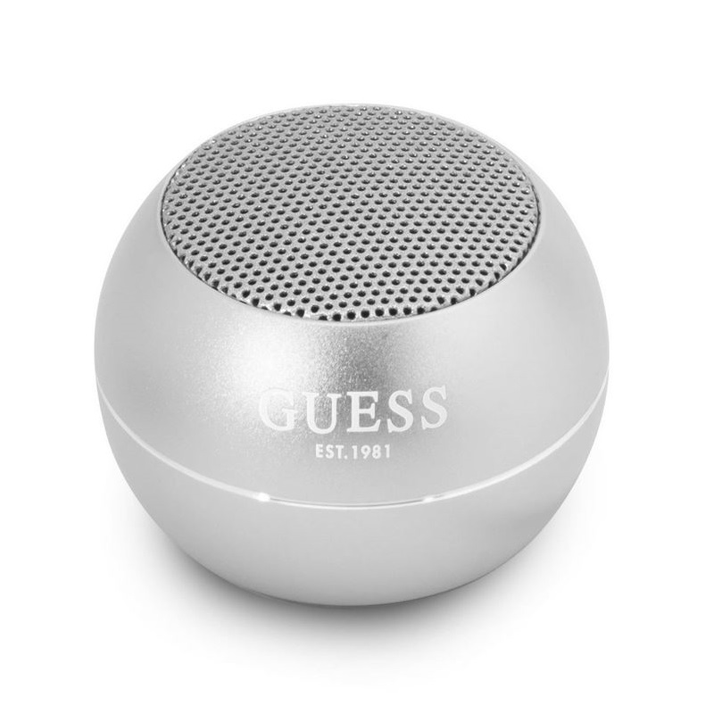 Guess Mini Bluetooth Speaker 3W 4H Silver Nové