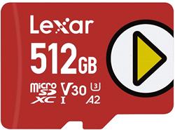 Lexar microSDXC Class 10 512 GB LMSPLAY512G-BNNNG Lexar paměťová karta 512GB PLAY microSDXC™ UHS-I cards, čtení 150MB/s C10 A2 V30 U3
