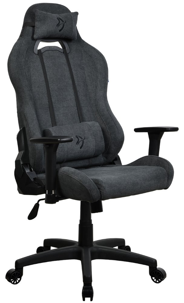 AROZZI herní židle TORRETTA Soft Fabric v2/ látkový povrch/ tmavě šedá