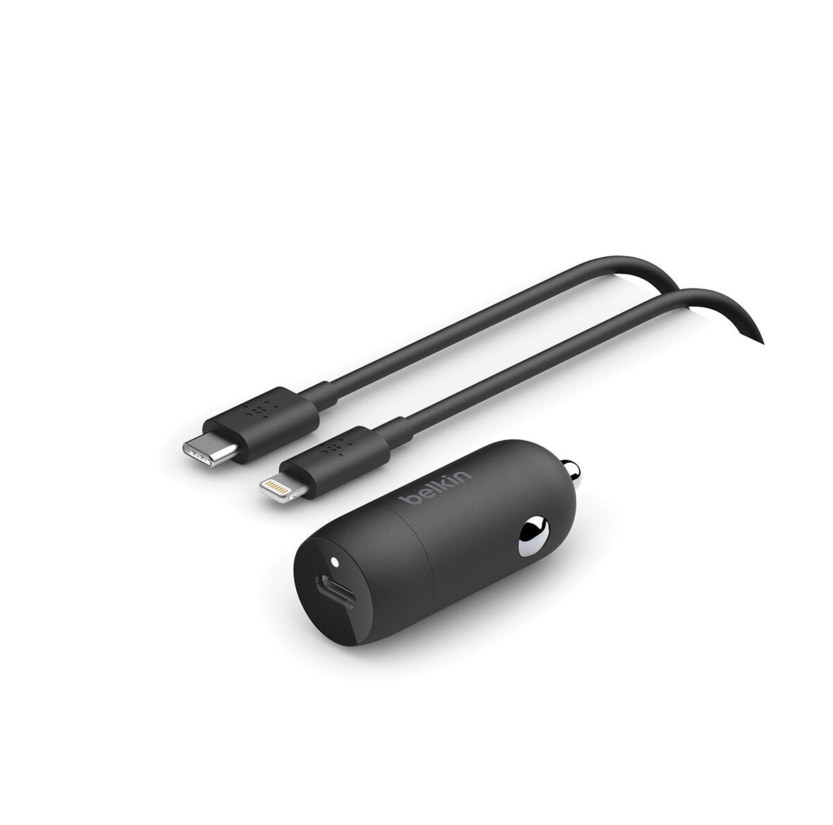 Belkin 30W USB-C Power Delivery PPS nabíječka do auta + 1m USB-C na lightning kabel, černá