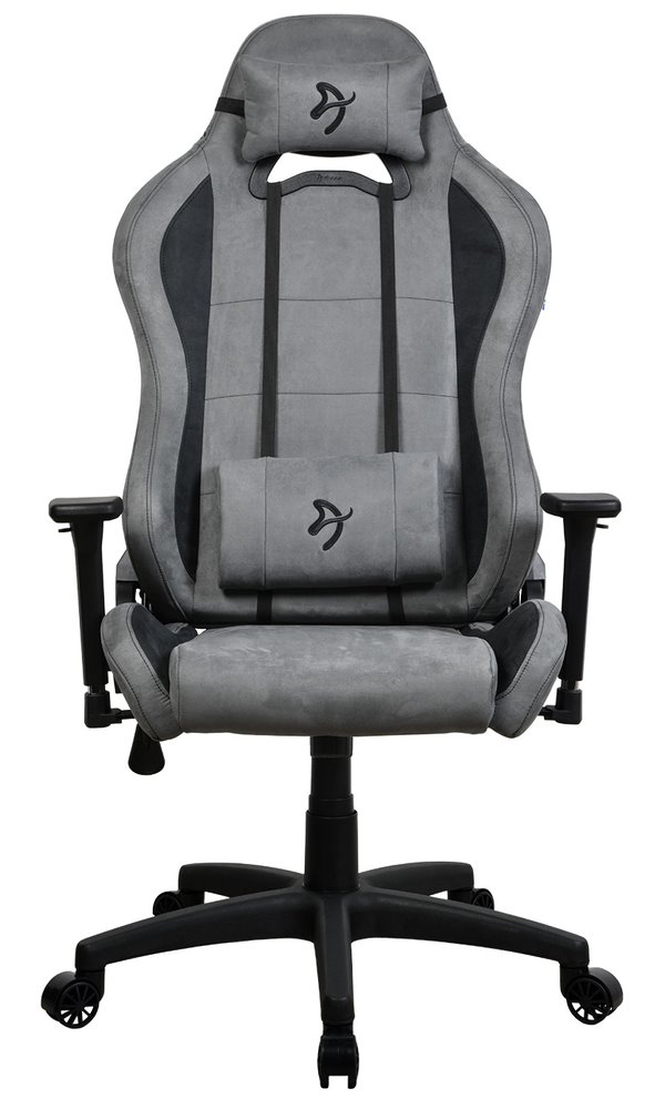 AROZZI herní židle TORRETTA SuperSoft/ látkový povrch/ antracitově šedá
