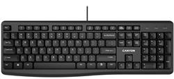 Canyon KB-50 CNE-CKEY5-CS CANYON drátová klávesnice KB-50, USB, nízký zdvih, tenký design, chocolate key cap