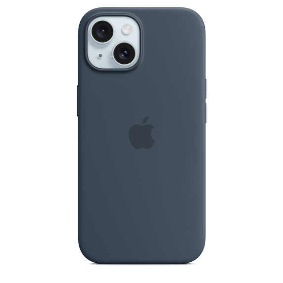 Apple Silikonové s MagSafe iPhone 15, bouřkově modré MT0N3ZM/A iPhone 15 Silicone Case with MS - Storm Blue