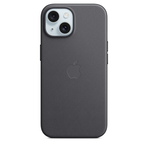 Apple z tkaniny FineWoven s MagSafe na iPhone 15 Plus, černé MT423ZM/A Apple iPhone 15 Plus FineWoven Case s MagSafe - Black