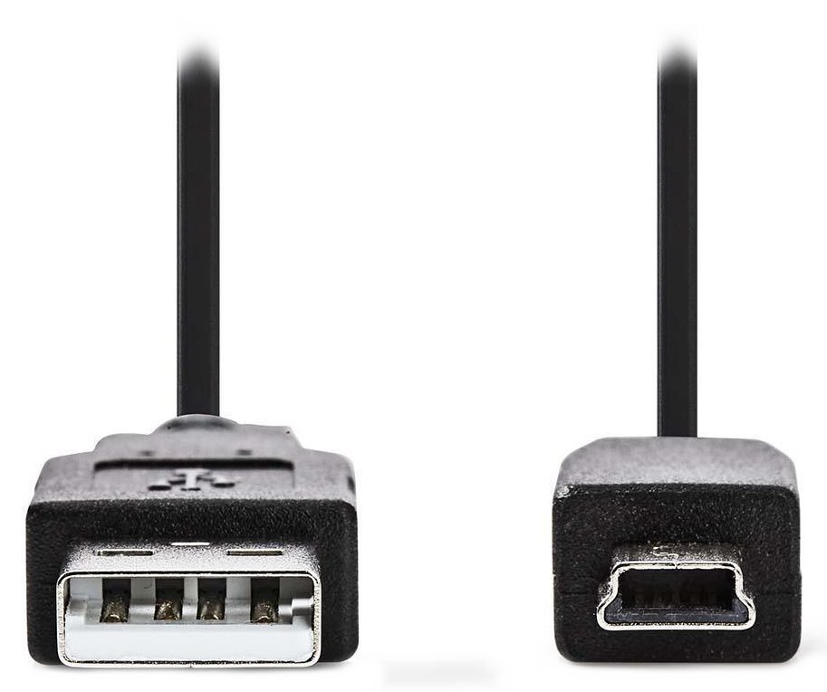 NEDIS kabel USB 2.0/ zástrčka USB-A - zástrčka USB Mini-B 5 pinů/ černý/ bulk/ 3m