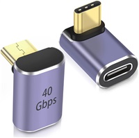 PremiumCord kur31-39 PremiumCord Adaptér USB-C na USB-C, USB 4.0, zahnutý 90°