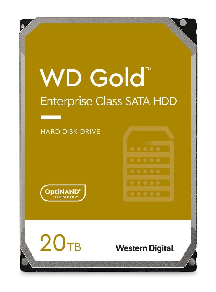 WD Gold 20TB, WD202KRYZ WD Gold Enterprise/20TB/HDD/3.5"/SATA/7200 RPM/5R