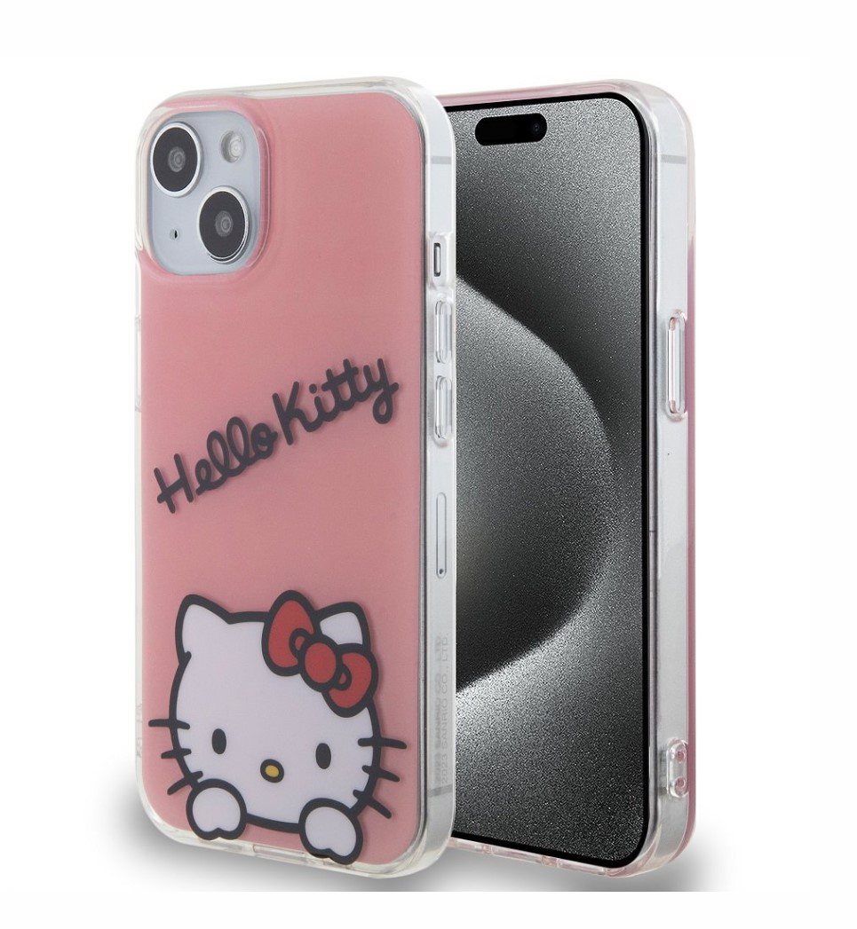 Hello Kitty IML Daydreaming Logo Zadní Kryt pro iPhone 13, růžová Nové