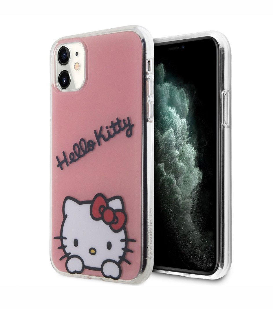 Hello Kitty IML Daydreaming Logo Zadní Kryt pro iPhone 11, růžová Nové