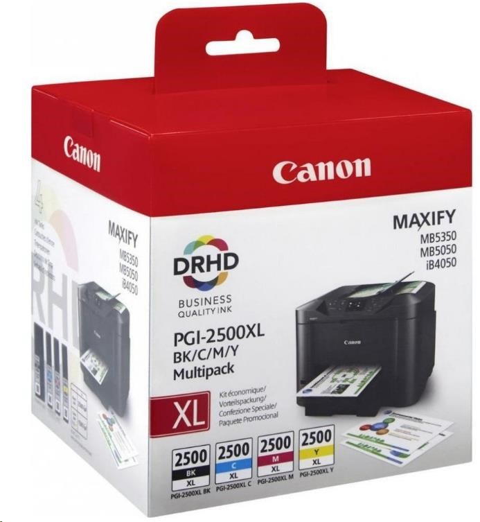 Canon CARTRIDGE PGI-2500XL multipack pro Maxify iB4050, iB4150, MB5050, MB515x, MB5350, MB545x (1295 str.)