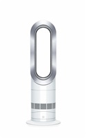 Dyson Hot+Cool AM09 ventilátor, podlahový, 2000 W, displej, bezvrtulový, dálkové ovládání, bílá a šedá
