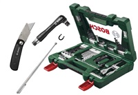 Bosch 68dílná sada vrtáků a bitů V-Line se zavíracím nožem, teleskopickým magnetem a úhlovým šroubovákem (2.607.017.191)