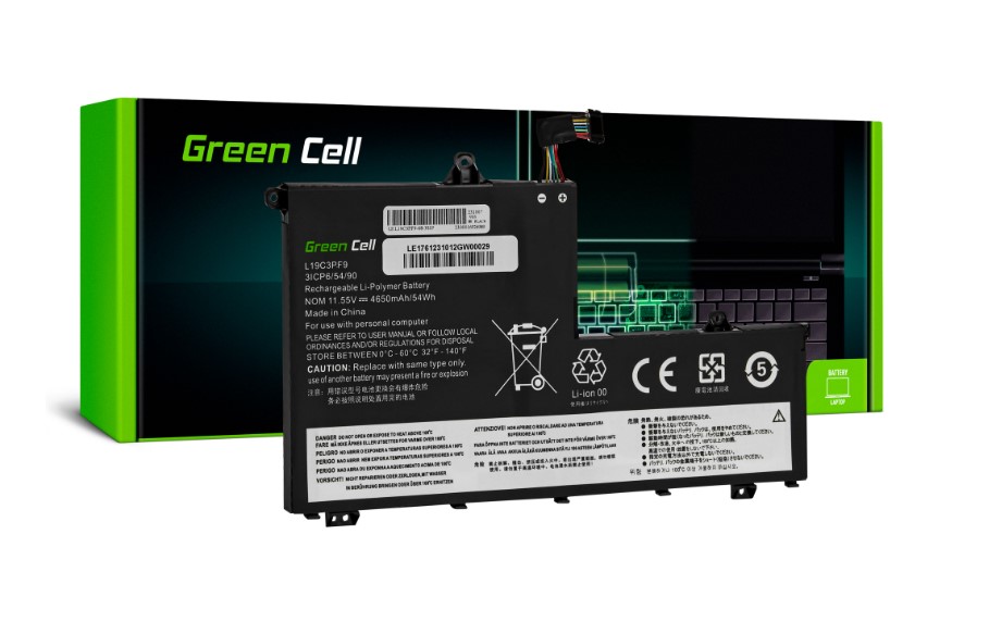 GreenCell Green Cell L19C3PF9 Baterie pro notebooky Lenovo ThinkBook 14 - 4650mAh Nové