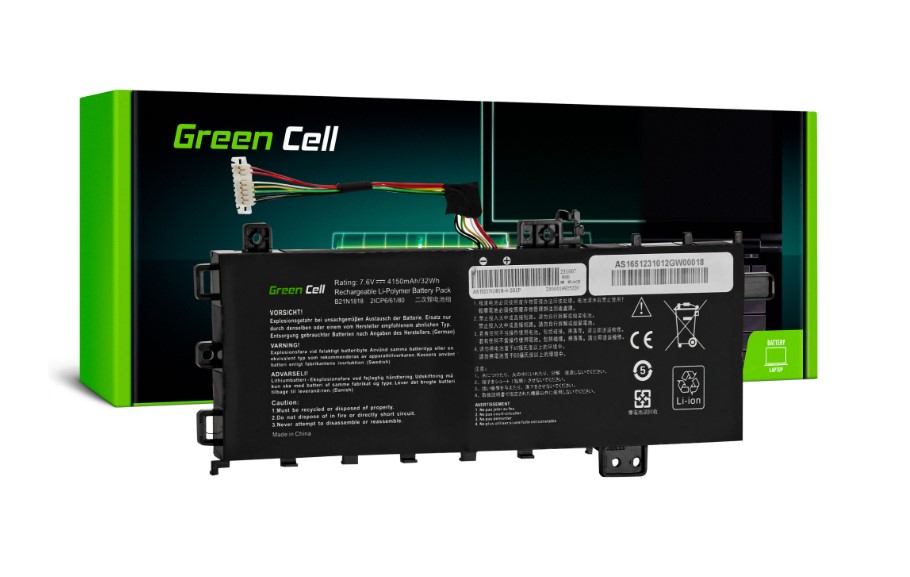 GreenCell Green Cell B21N1818 Baterie pro notebooky Asus VivoBook 15 - 4150 mAh Nové
