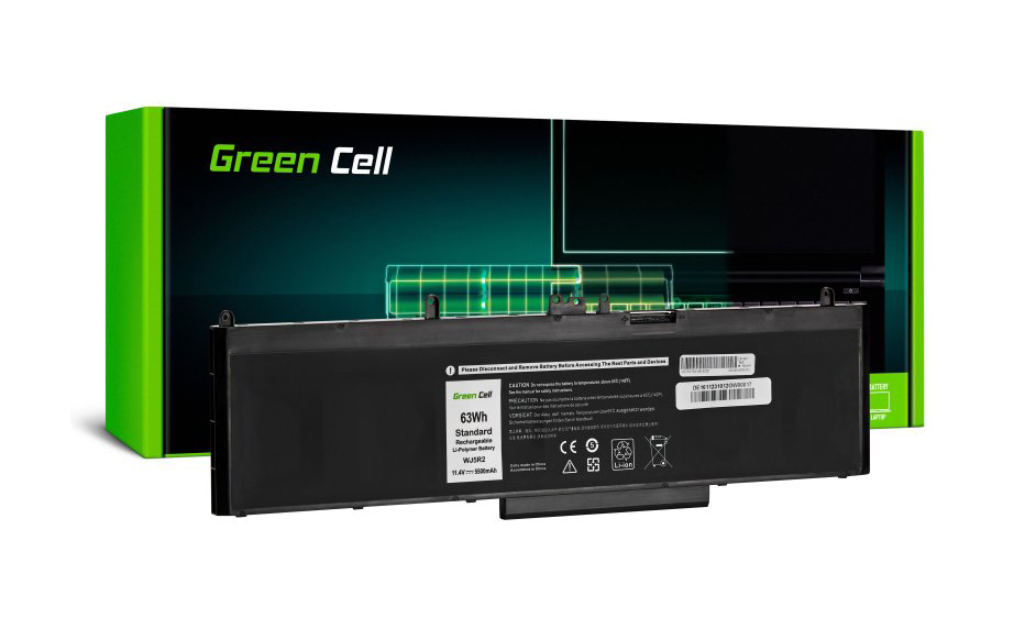 GreenCell Green Cell WJ5R2 Baterie pro notebooky Dell Latitude E5570 - 5500 mAh Nové