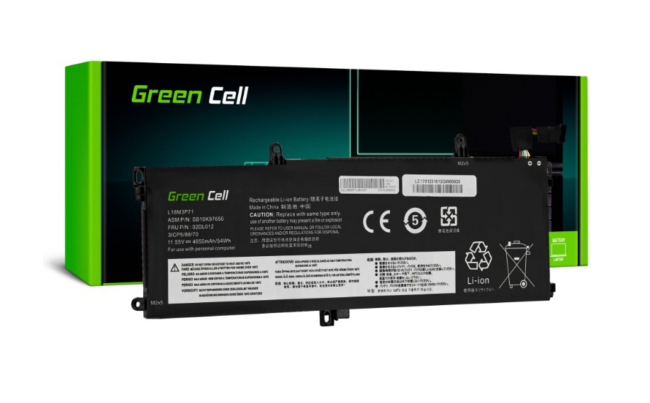 GreenCell Green Cell L18M3P71 Baterie pro notebooky Lenovo ThinkPad T590 - 4650mAh Nové