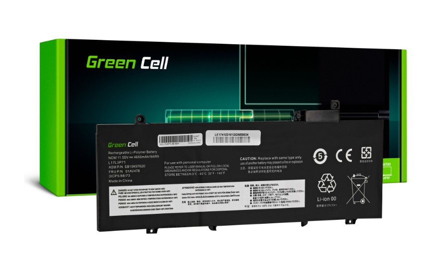 GreenCell Green Cell L19C4PC1 Baterie pro notebooky Lenovo - 4650mAh Nové