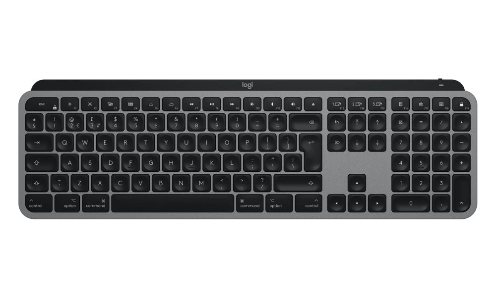 Logitech klávesnice Logitech MX Keys pro Mac - CZ/SK / černo-šedá